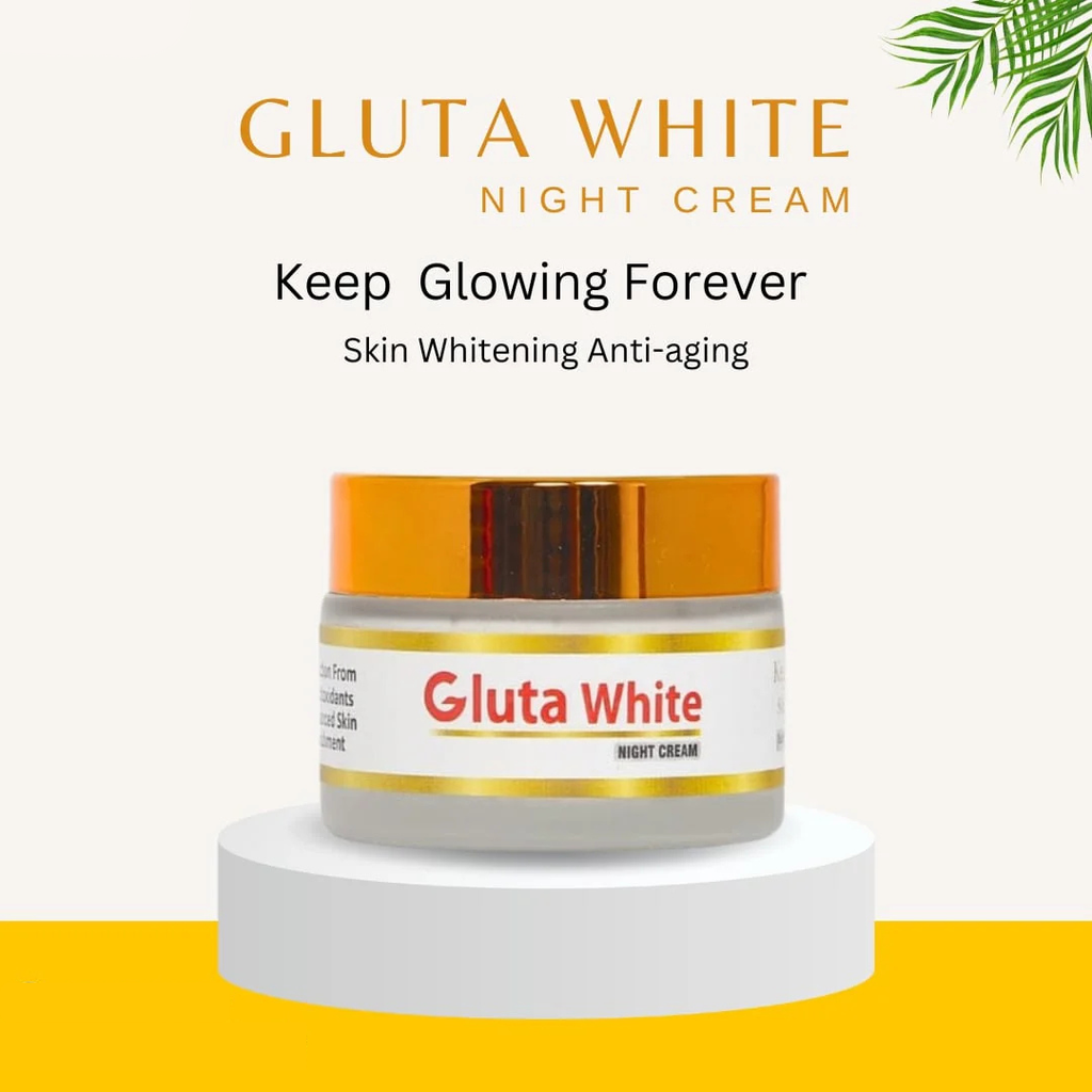 Gluta White Night Cream & Gluta White Face Wash