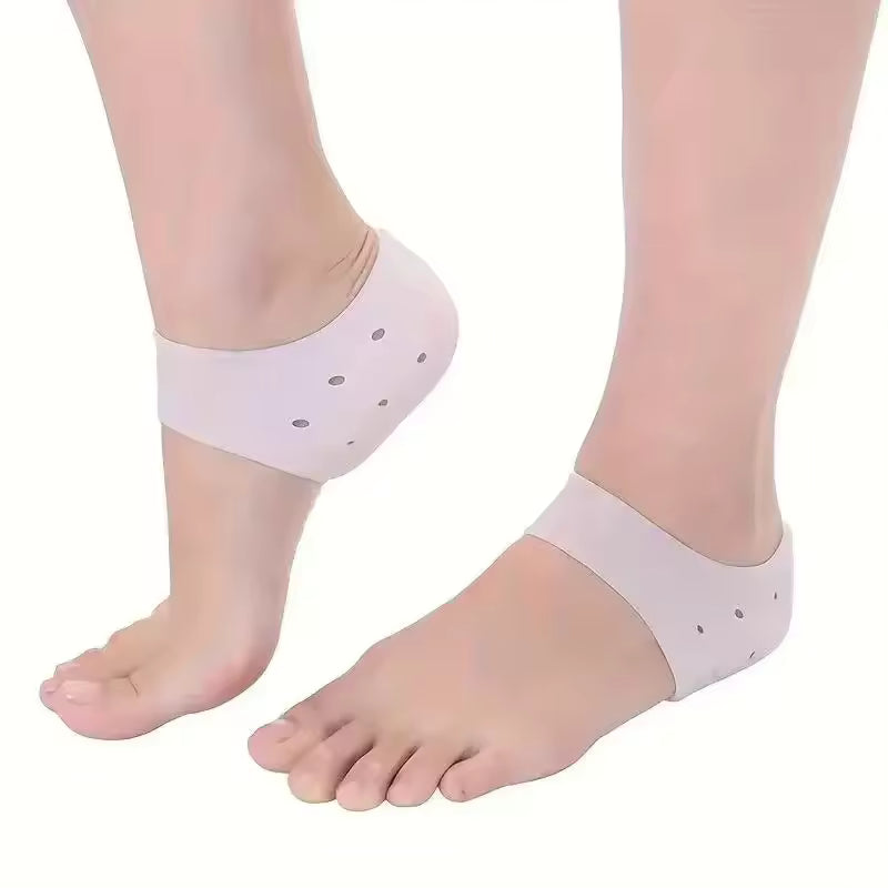 HALF HEEL CARE SILICONE SOCKS FOR SMOOTH FEET